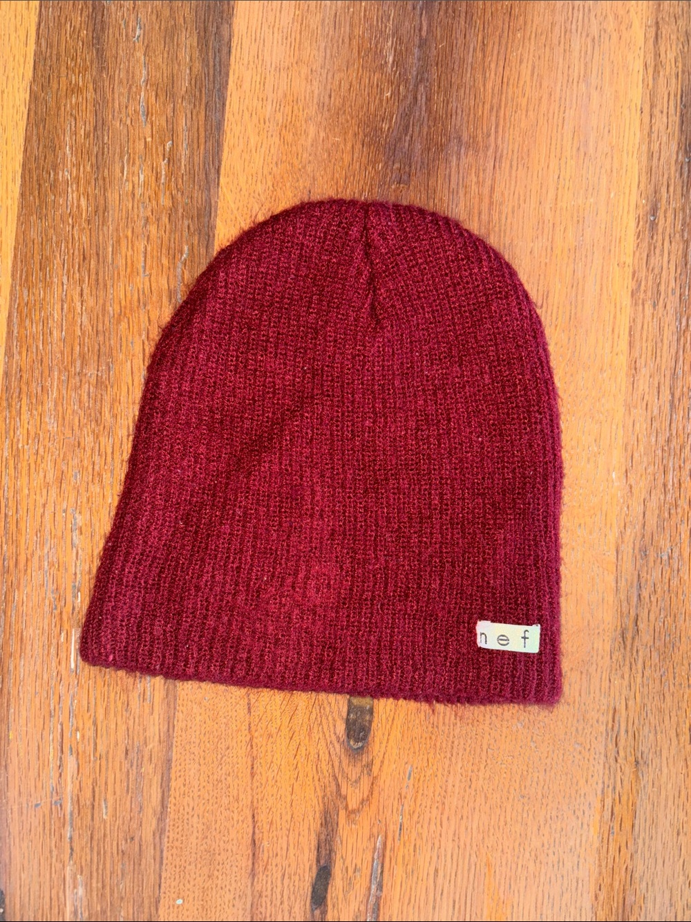 Neff Burgundy Knit Beanie